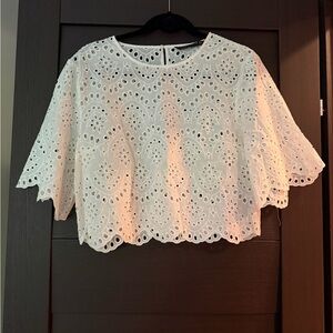 Elegant White Cropped Top